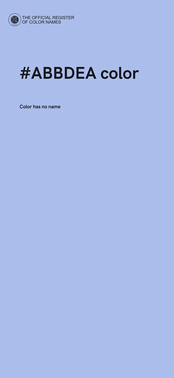 #ABBDEA color image
