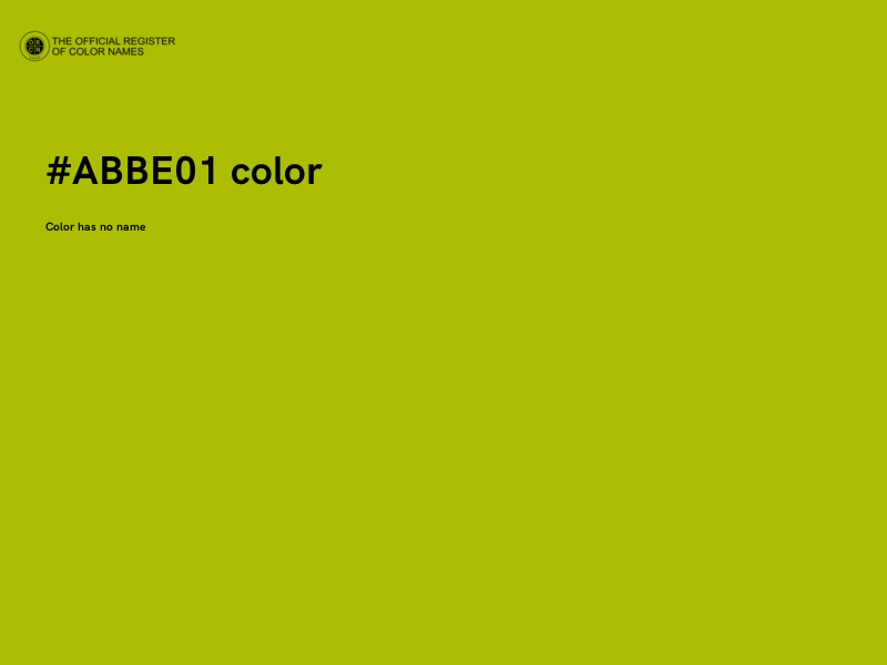 #ABBE01 color image