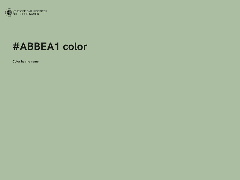 #ABBEA1 color image