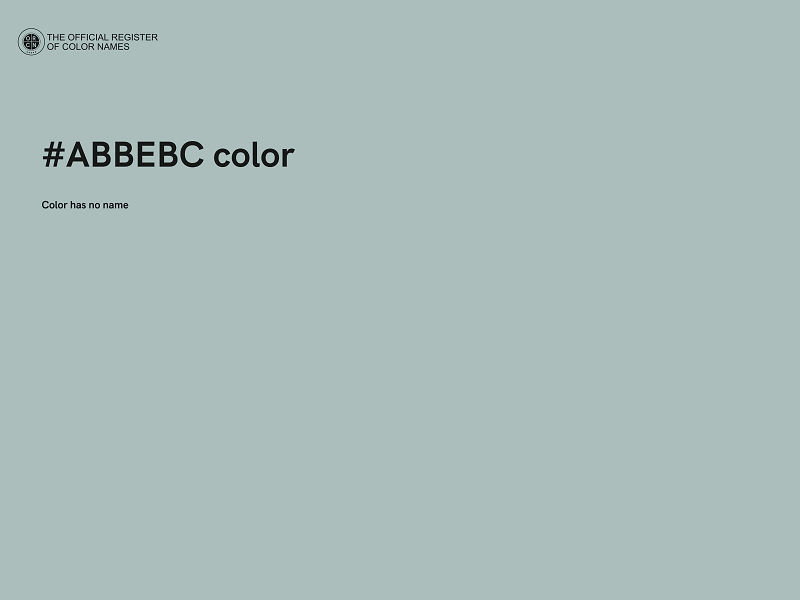 #ABBEBC color image