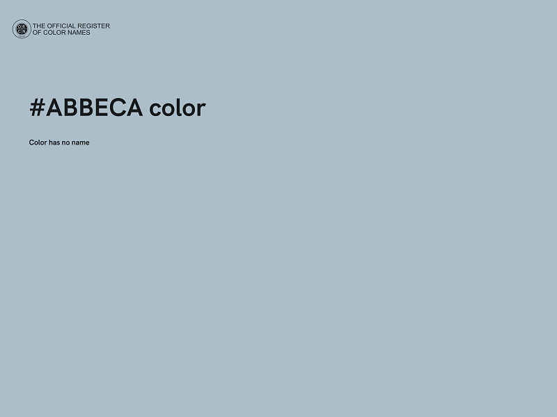 #ABBECA color image