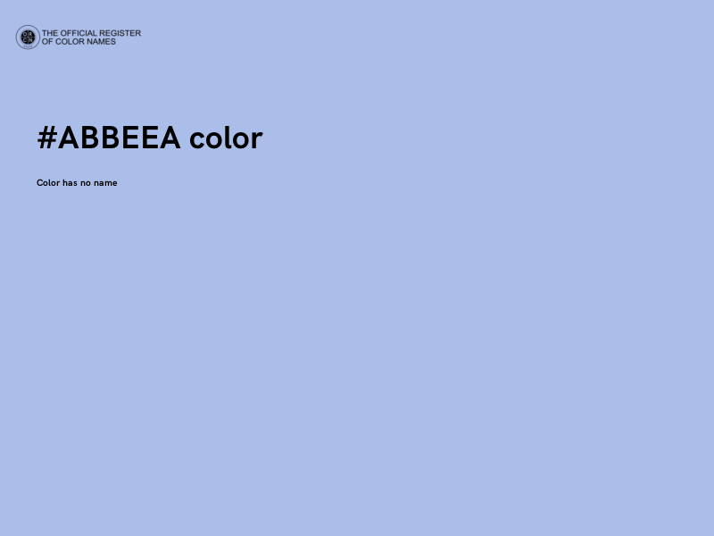 #ABBEEA color image