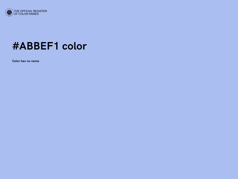 #ABBEF1 color image