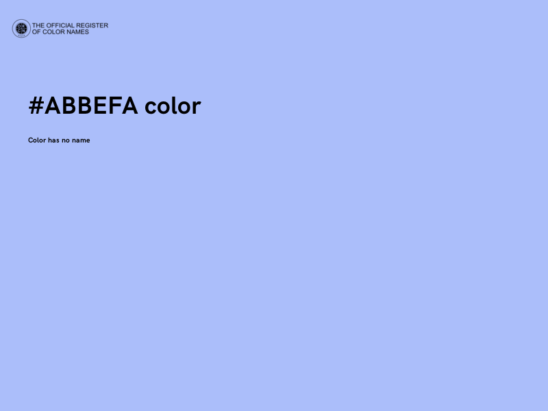 #ABBEFA color image