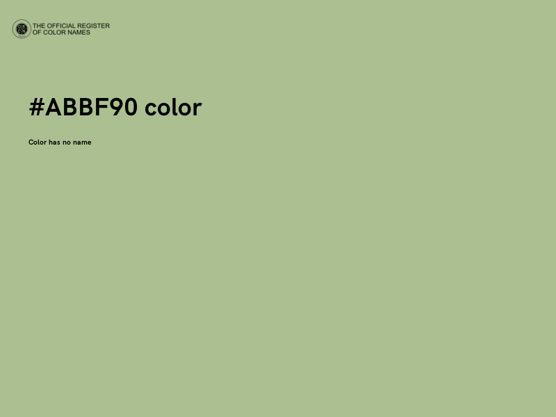 #ABBF90 color image