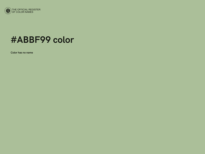 #ABBF99 color image