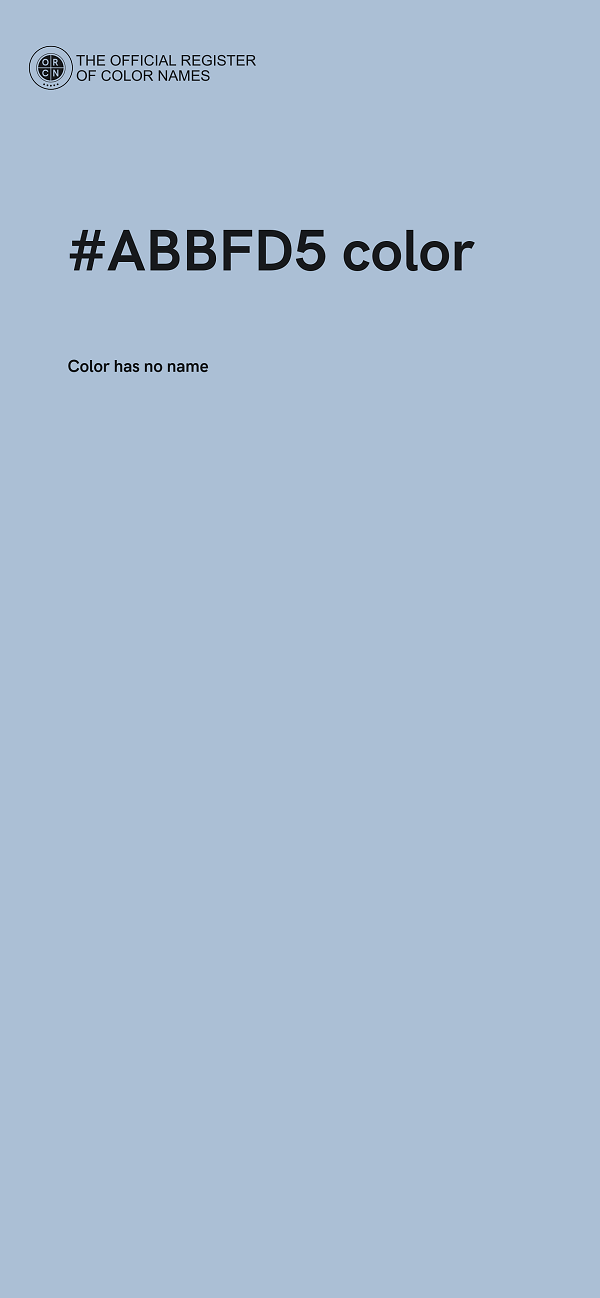 #ABBFD5 color image