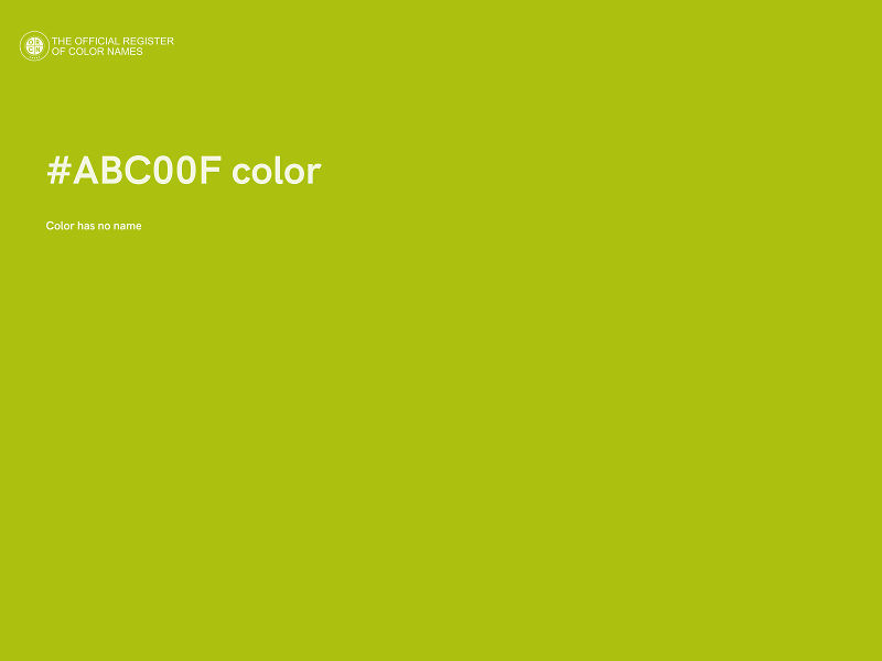 #ABC00F color image