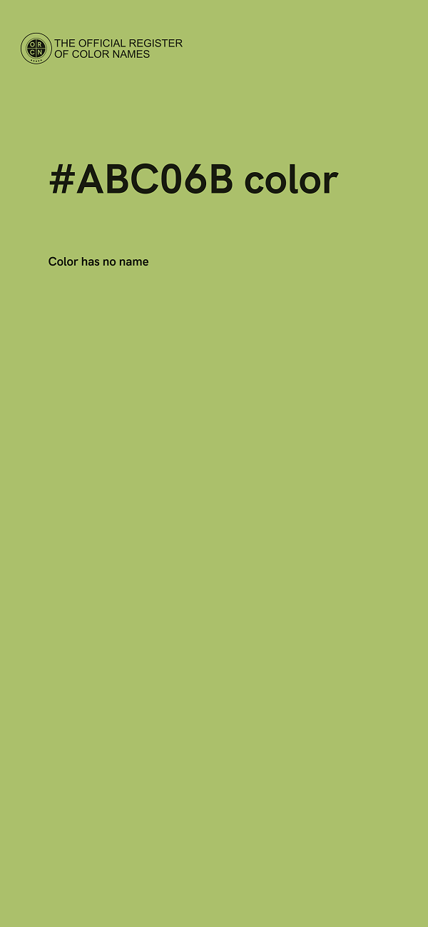 #ABC06B color image