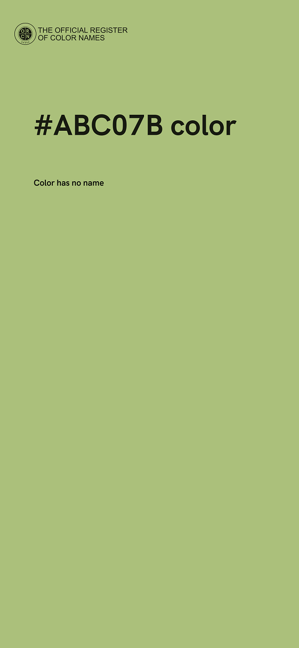 #ABC07B color image