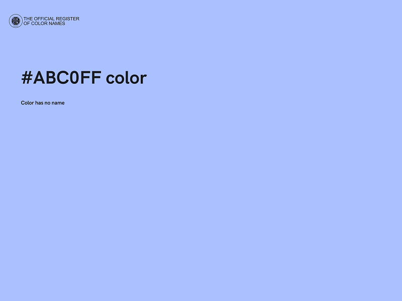 #ABC0FF color image
