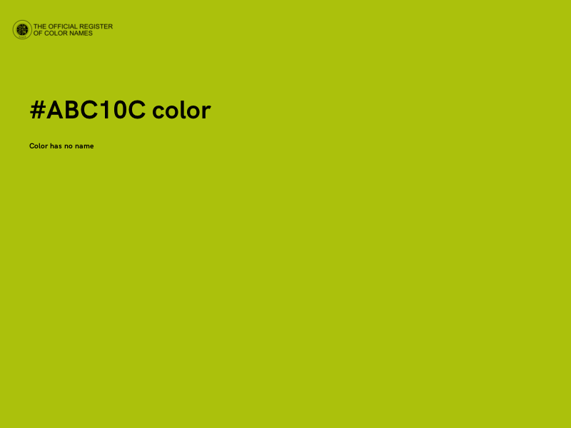 #ABC10C color image