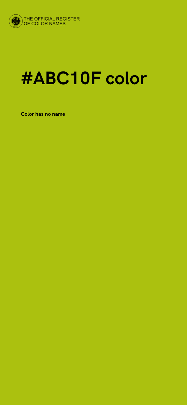 #ABC10F color image