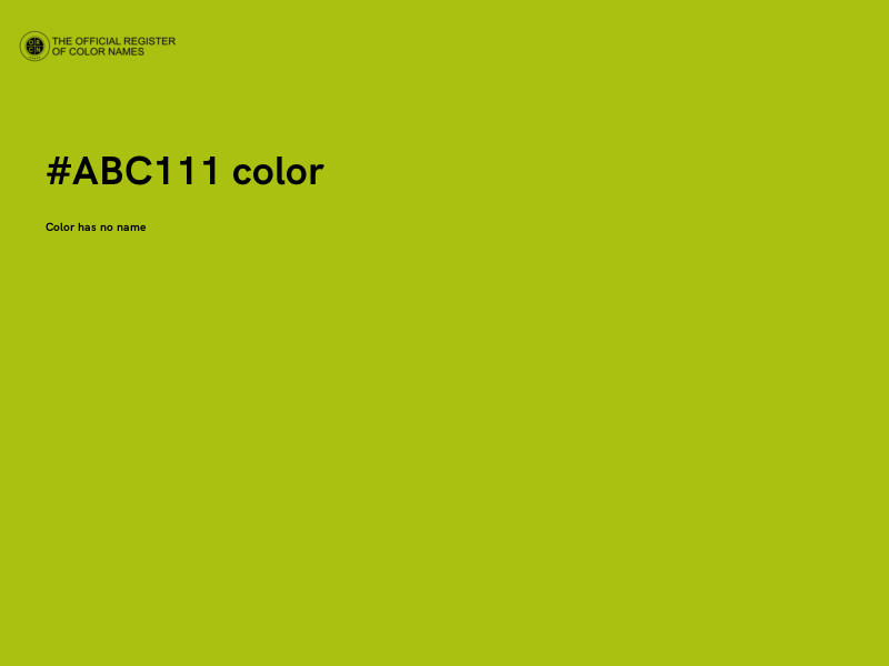 #ABC111 color image