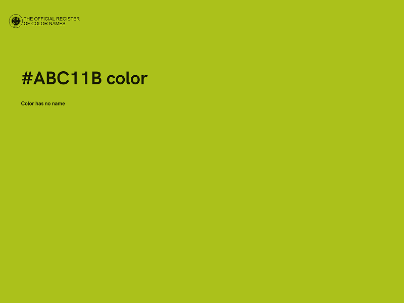 #ABC11B color image