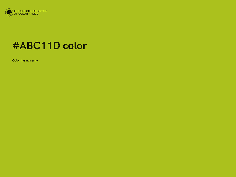 #ABC11D color image