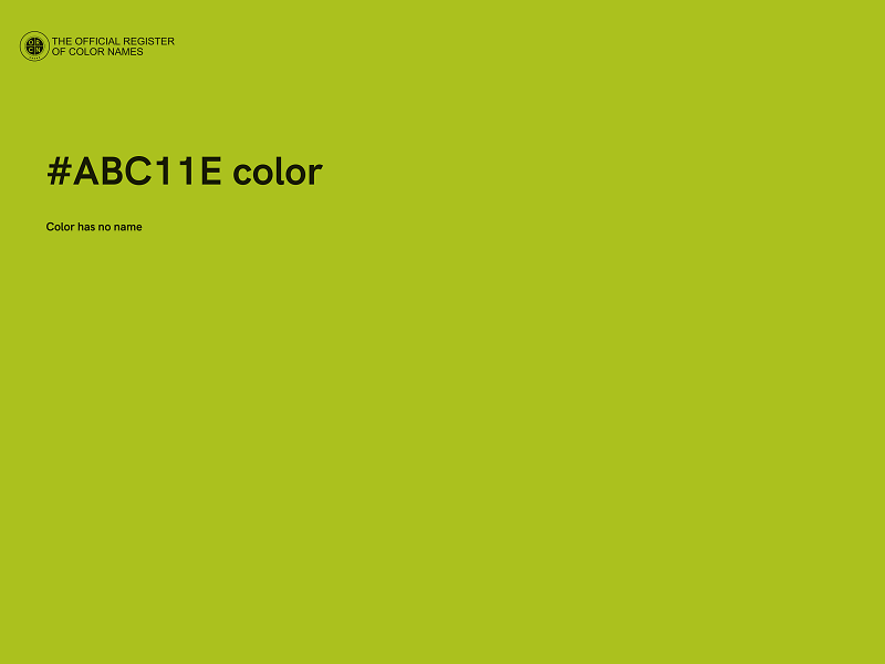 #ABC11E color image