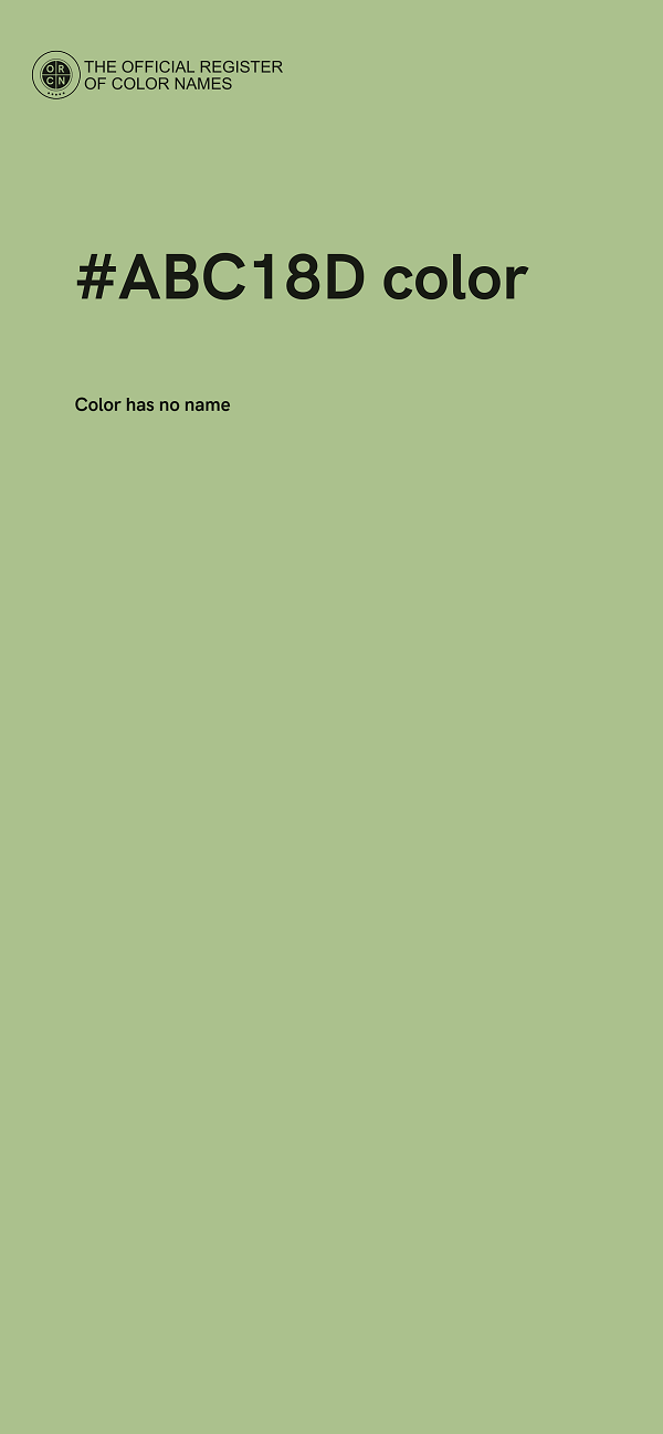 #ABC18D color image