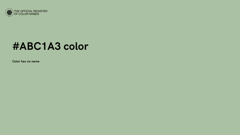 #ABC1A3 color image