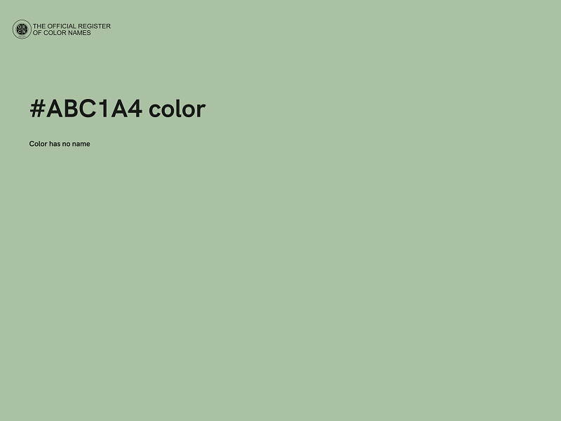 #ABC1A4 color image