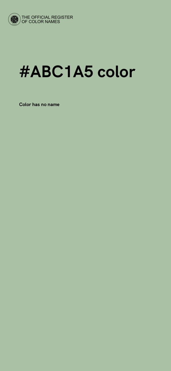 #ABC1A5 color image