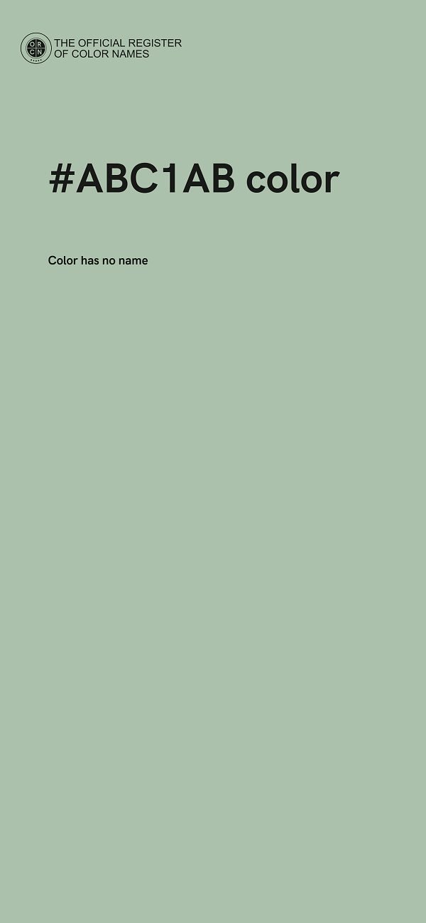 #ABC1AB color image
