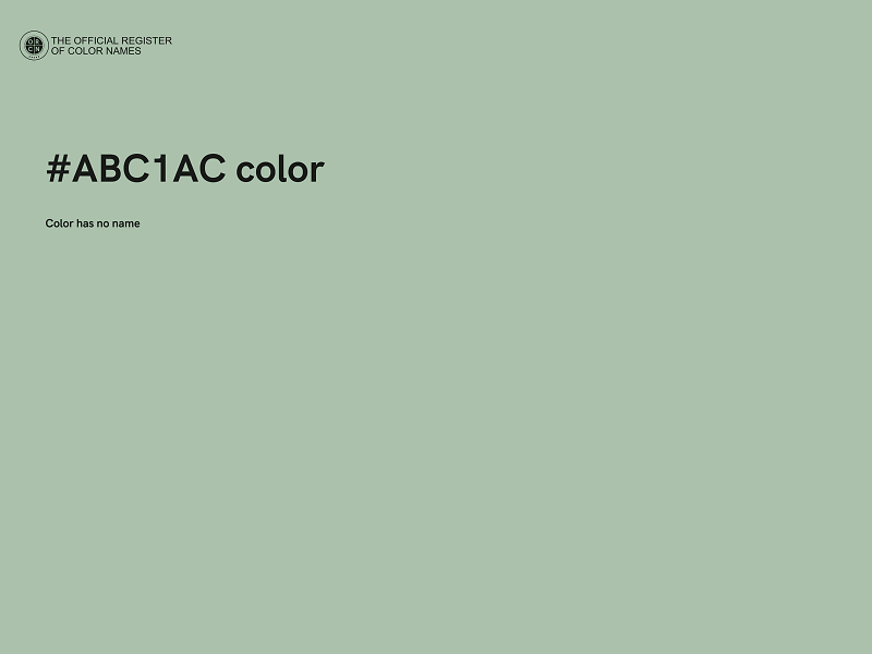#ABC1AC color image