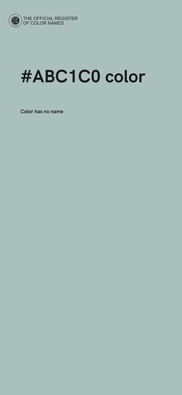 #ABC1C0 color image