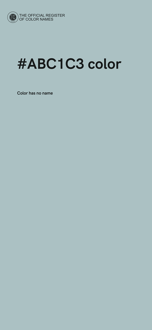 #ABC1C3 color image