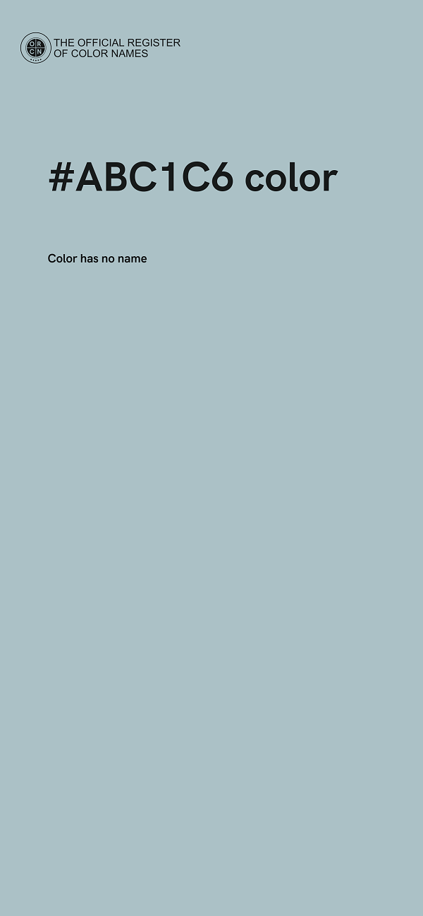 #ABC1C6 color image
