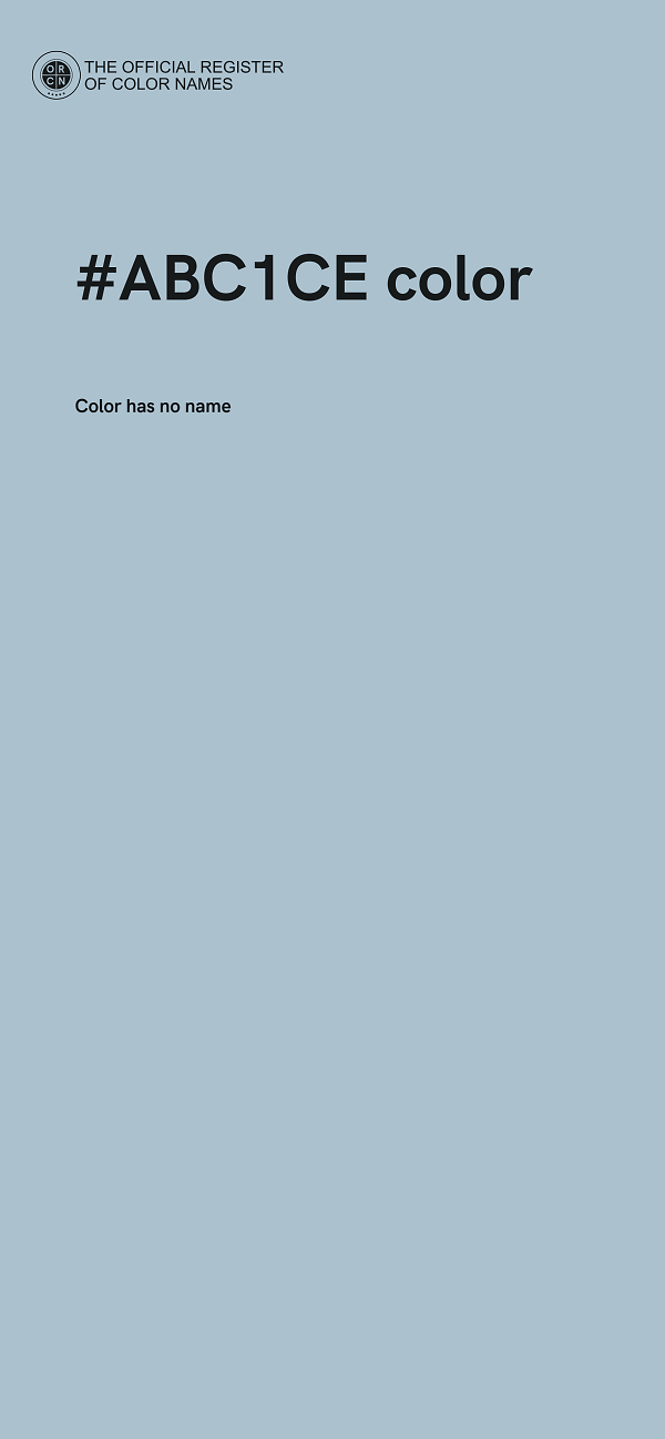 #ABC1CE color image
