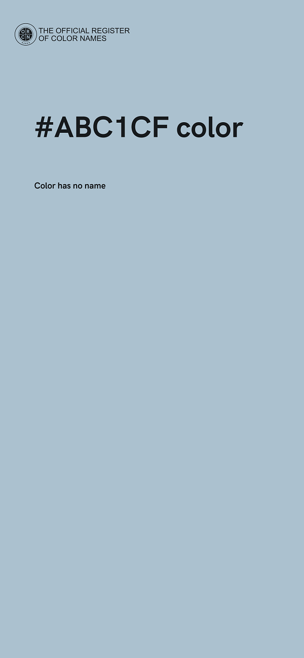 #ABC1CF color image