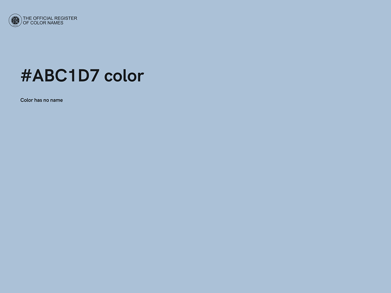 #ABC1D7 color image