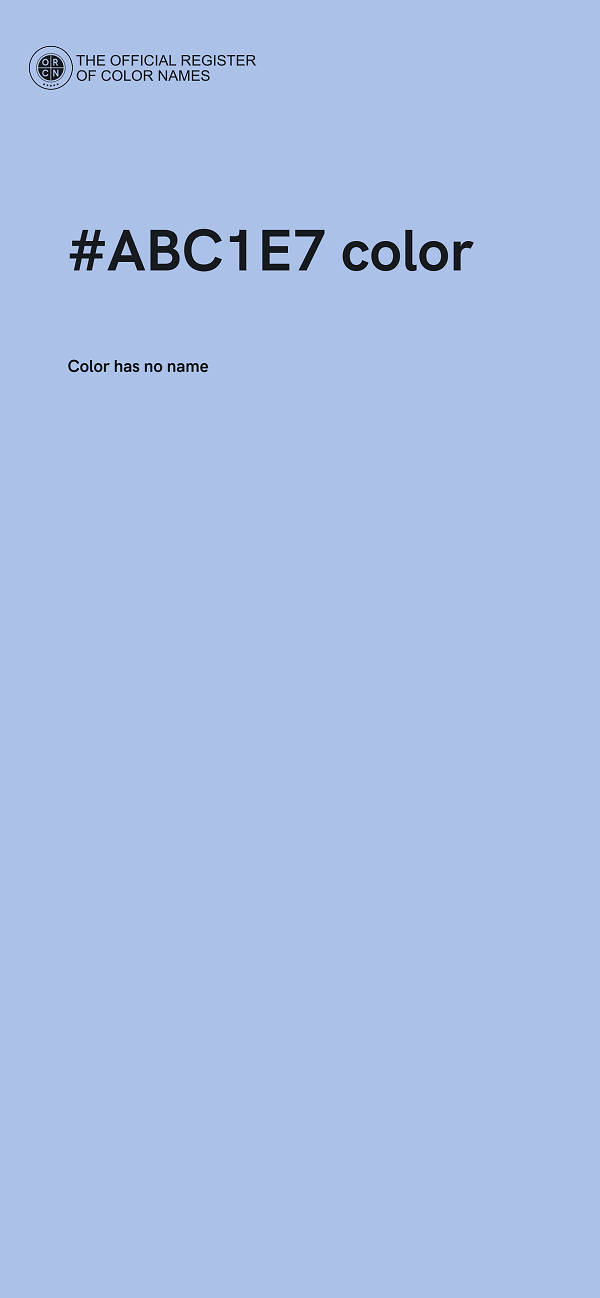 #ABC1E7 color image