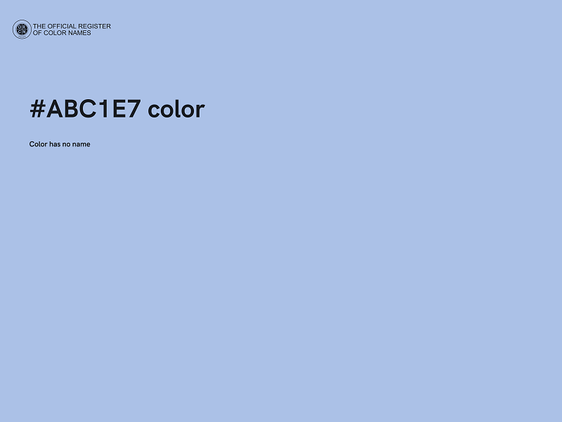 #ABC1E7 color image