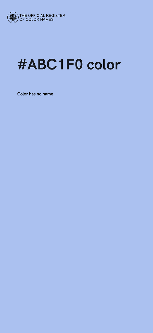 #ABC1F0 color image