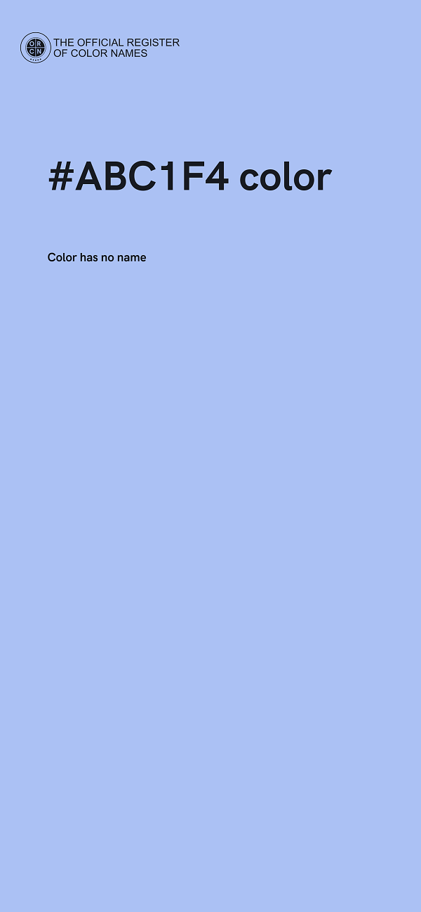 #ABC1F4 color image