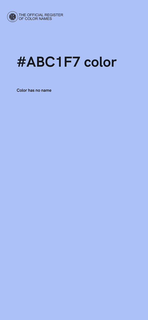 #ABC1F7 color image