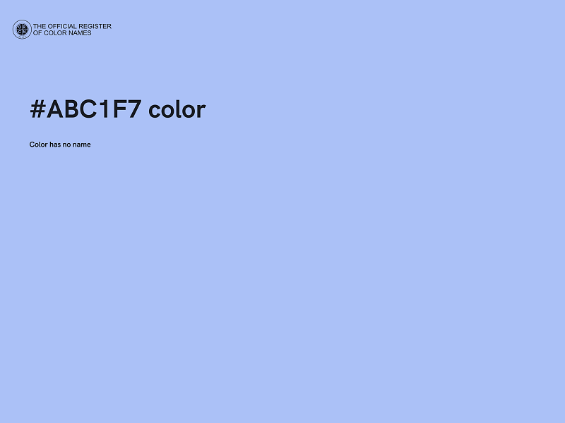 #ABC1F7 color image
