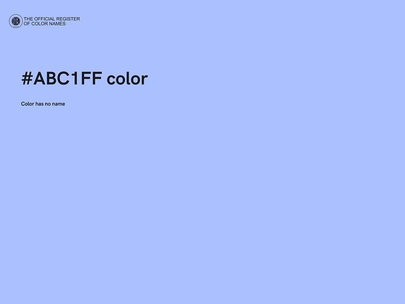 #ABC1FF color image