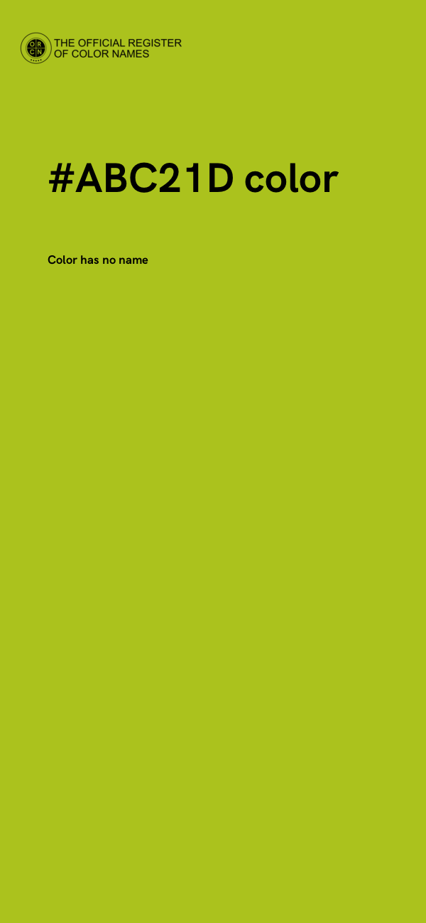 #ABC21D color image