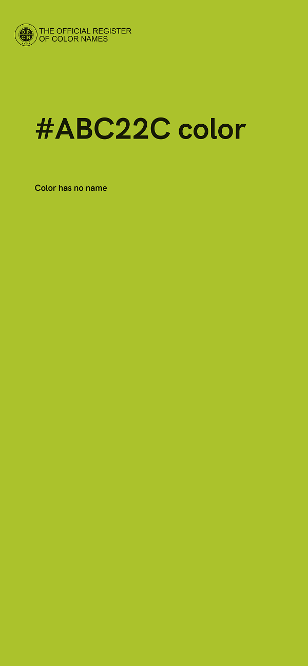 #ABC22C color image