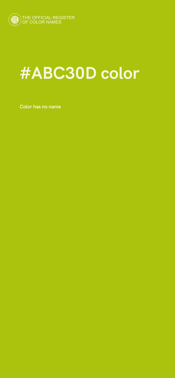 #ABC30D color image