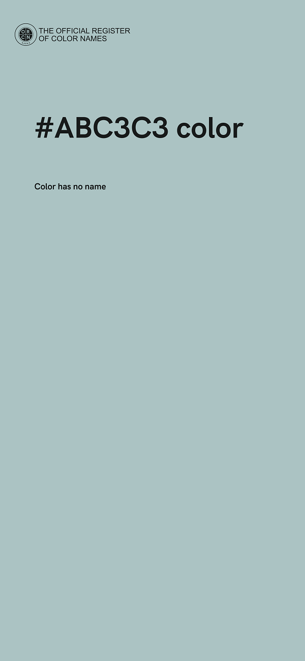 #ABC3C3 color image