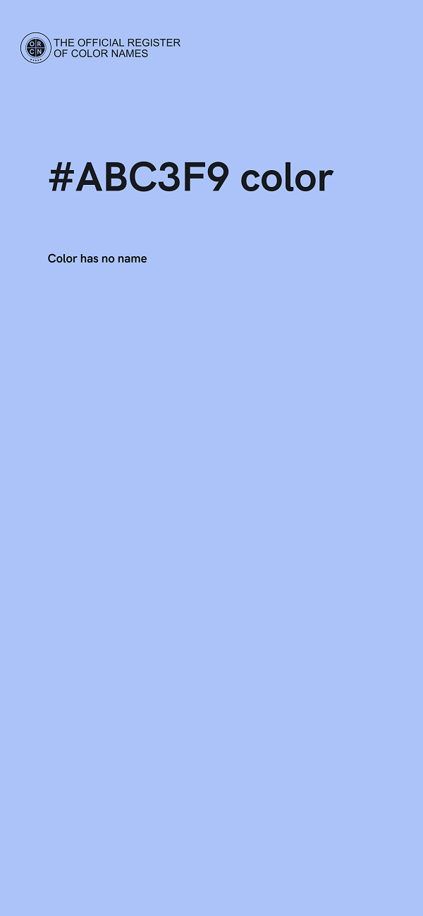 #ABC3F9 color image