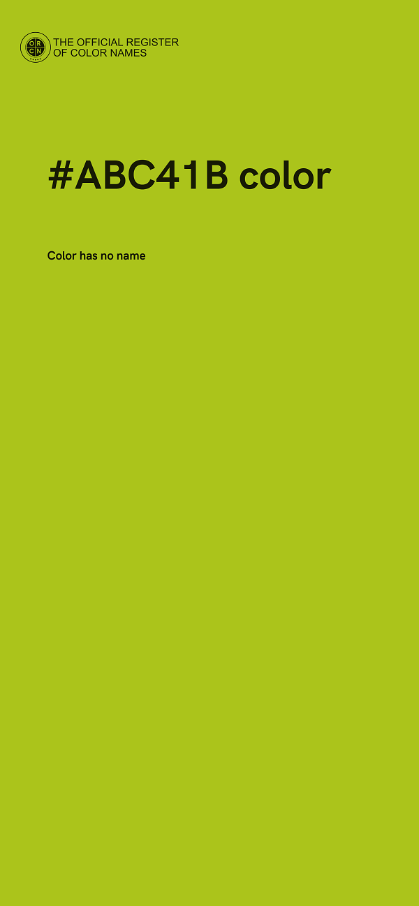 #ABC41B color image