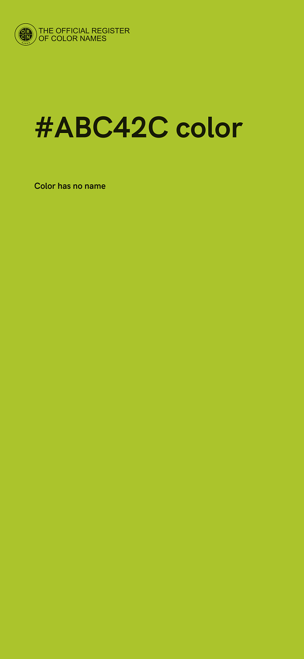 #ABC42C color image