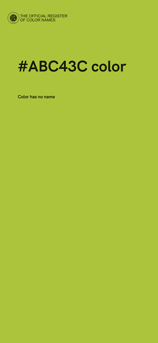 #ABC43C color image