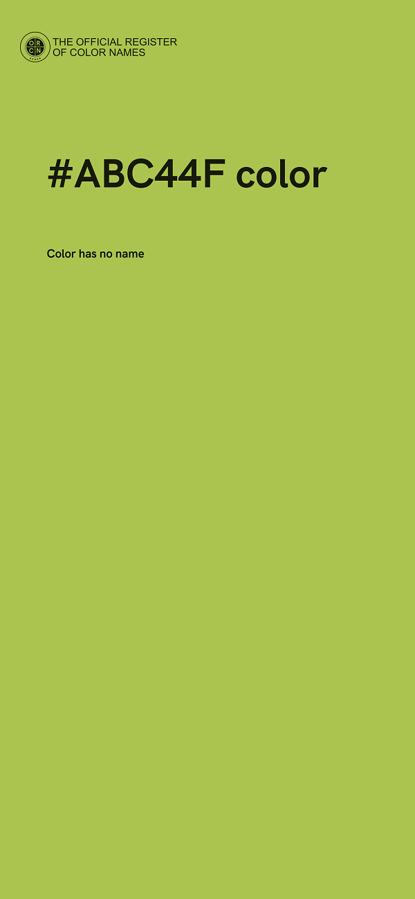 #ABC44F color image