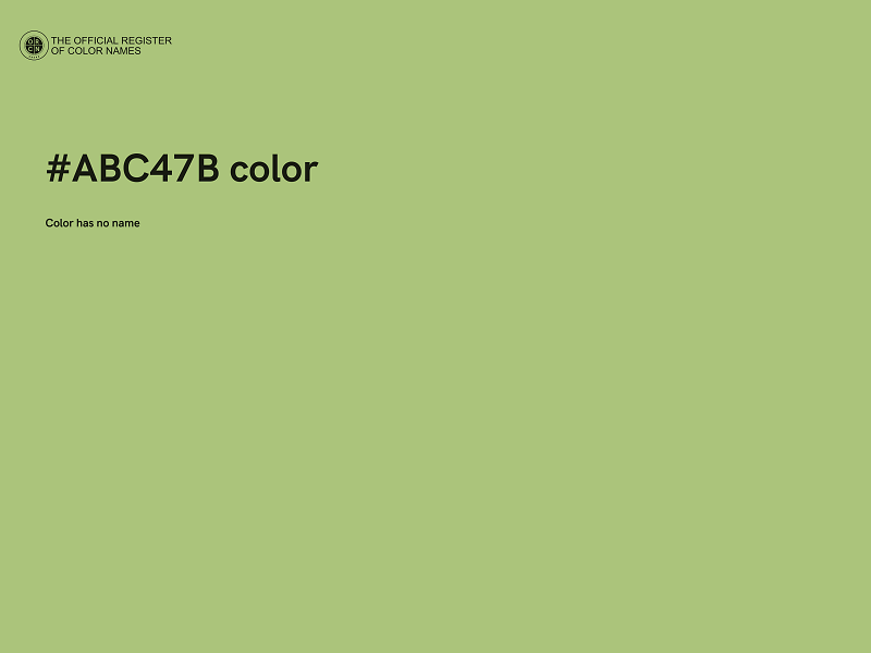 #ABC47B color image